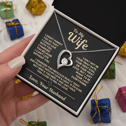 To My Wife - Heart Necklace