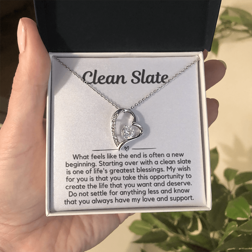 Clean Slate Heart Necklace