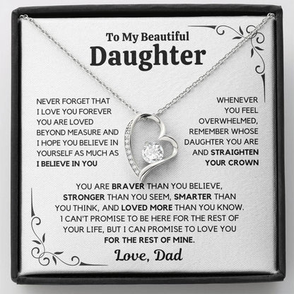 To My Daughter – Love You Forever Necklace