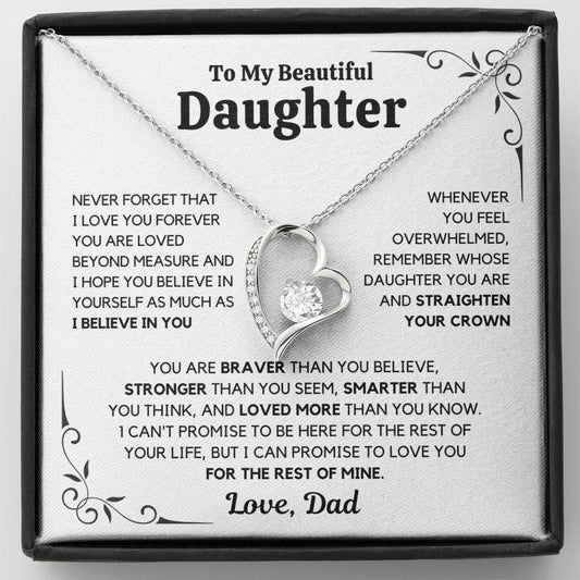 To My Daughter – Love You Forever Necklace