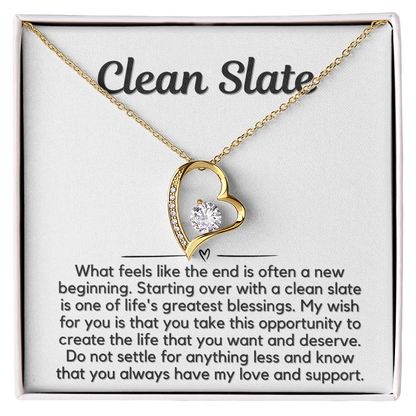 Clean Slate Heart Necklace