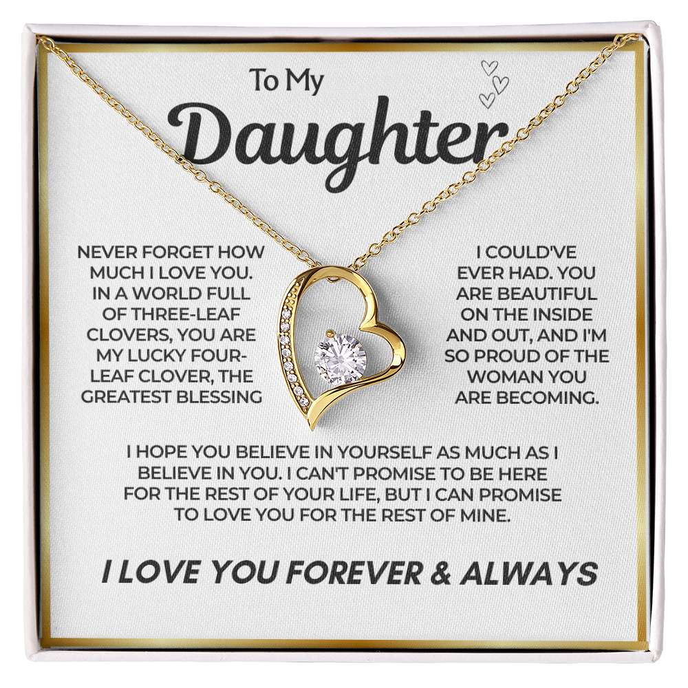 To My Daughter – Believe In Yourself Necklace