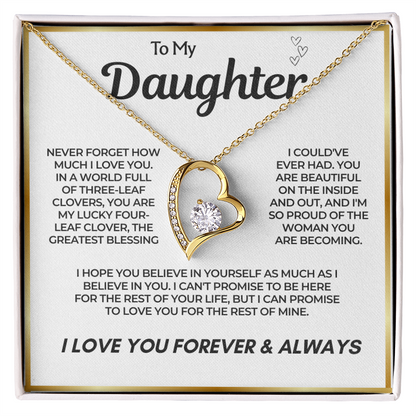 To My Daughter – Believe In Yourself Necklace