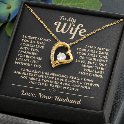 To My Wife - Heart Necklace