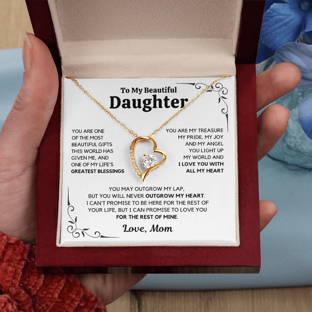 To My Daughter – Love You Forever Necklace- Mom