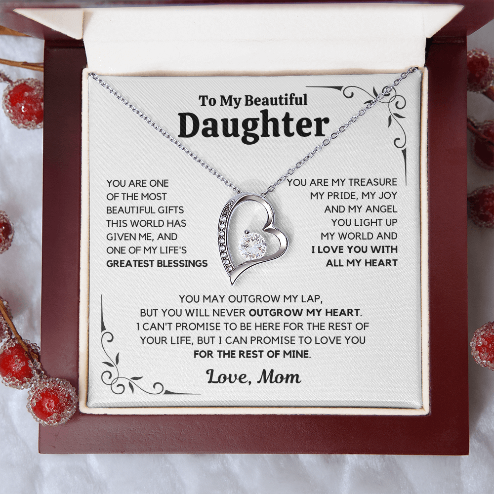 To My Daughter – Love You Forever Necklace- Mom
