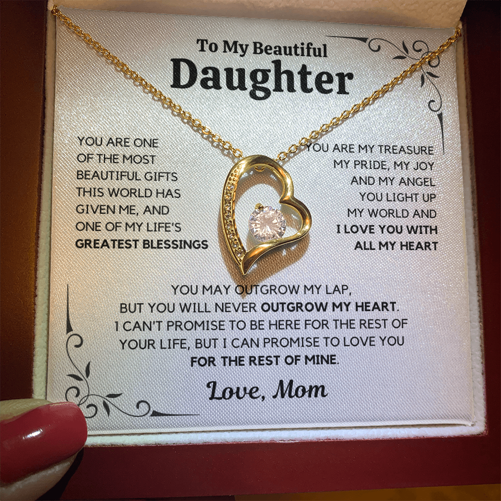 To My Daughter – Love You Forever Necklace- Mom