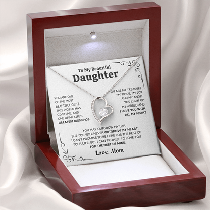 To My Daughter – Love You Forever Necklace- Mom