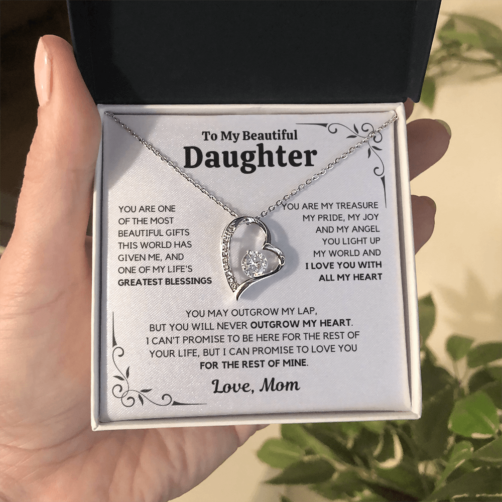 To My Daughter – Love You Forever Necklace- Mom