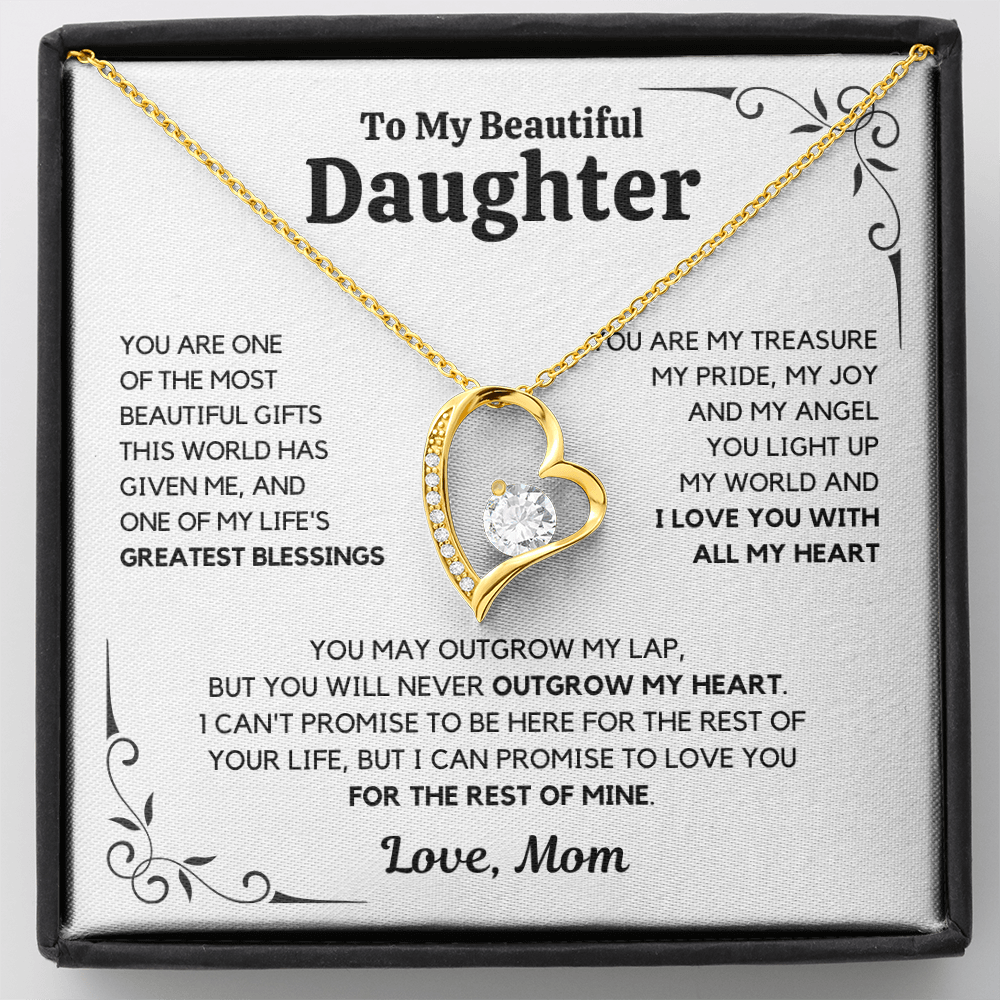 To My Daughter – Love You Forever Necklace- Mom