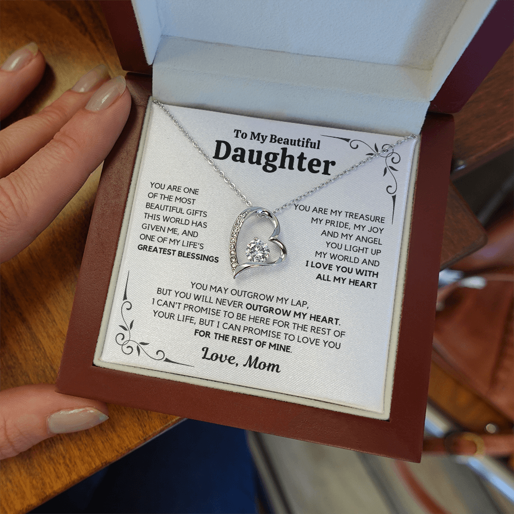 To My Daughter – Love You Forever Necklace- Mom